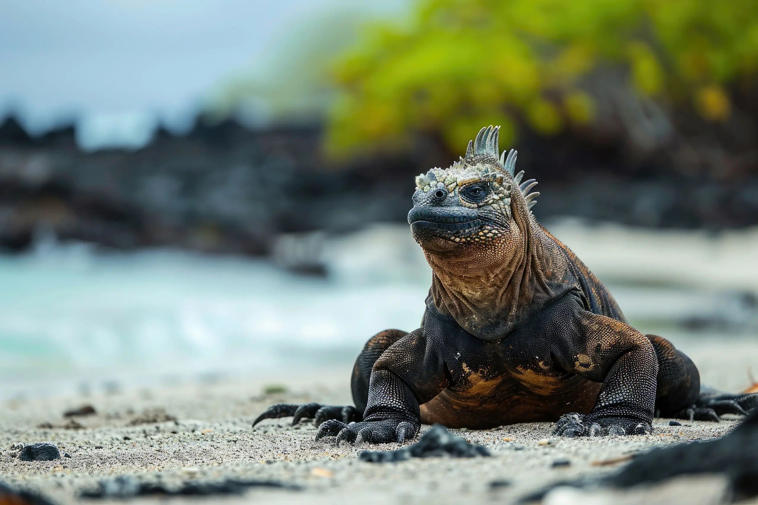 marine iguana galapagos islands beach - Navigating the Archipelago: A Deep Dive into the Galapagos Islands Map and Top Visitor Sites