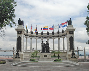 Monument of Bolivar and San Martin in Guayaquil