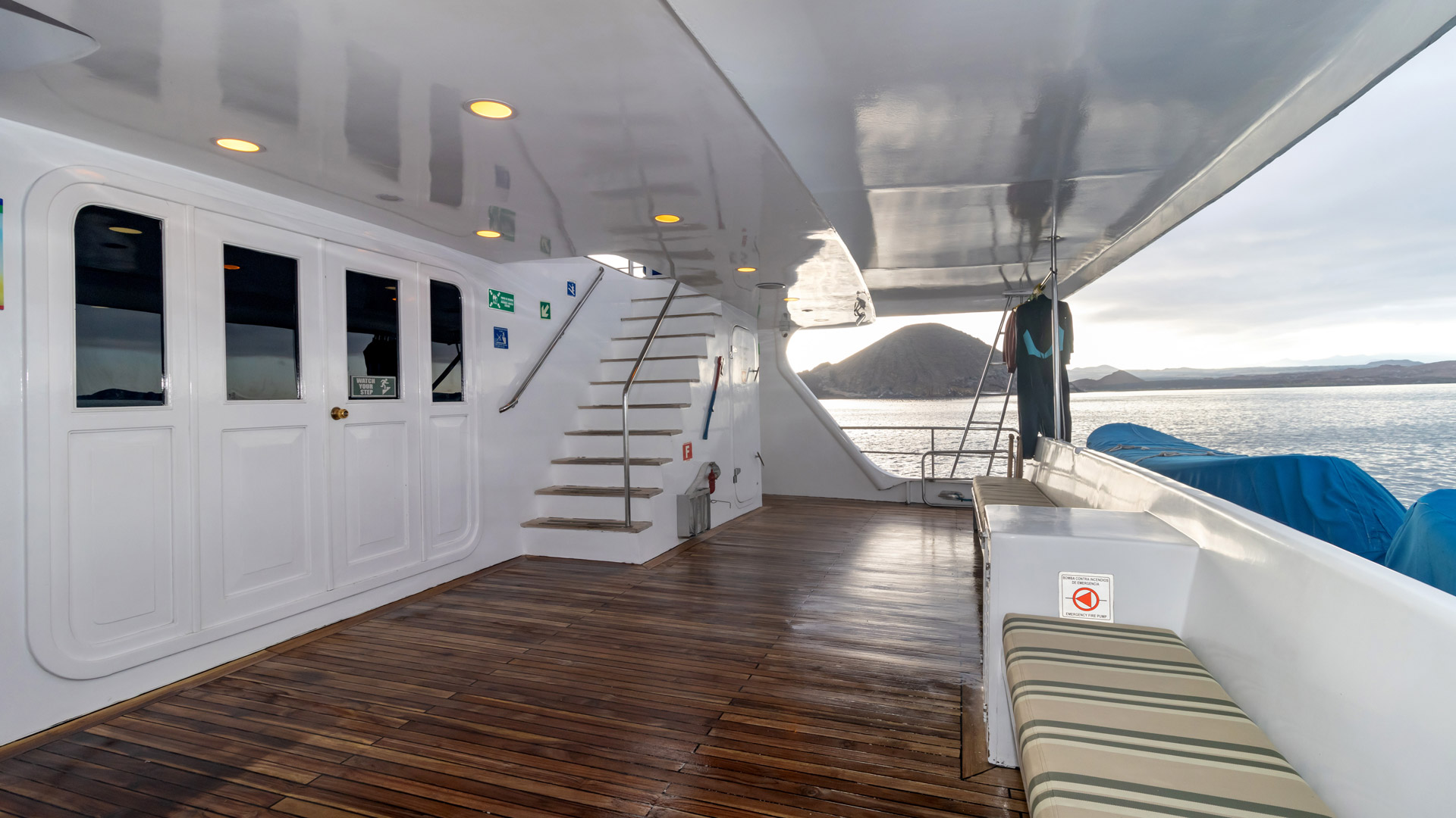 Ship boarding area