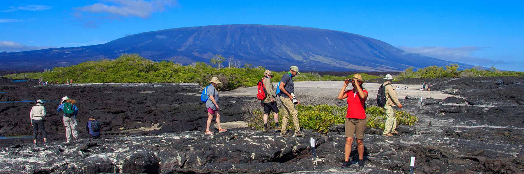 Group of Tourists in Galapagos